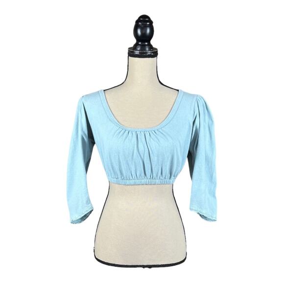 Urban Outfitters Maleia Puff Sleeve Crop Top - Picture 4 of 7